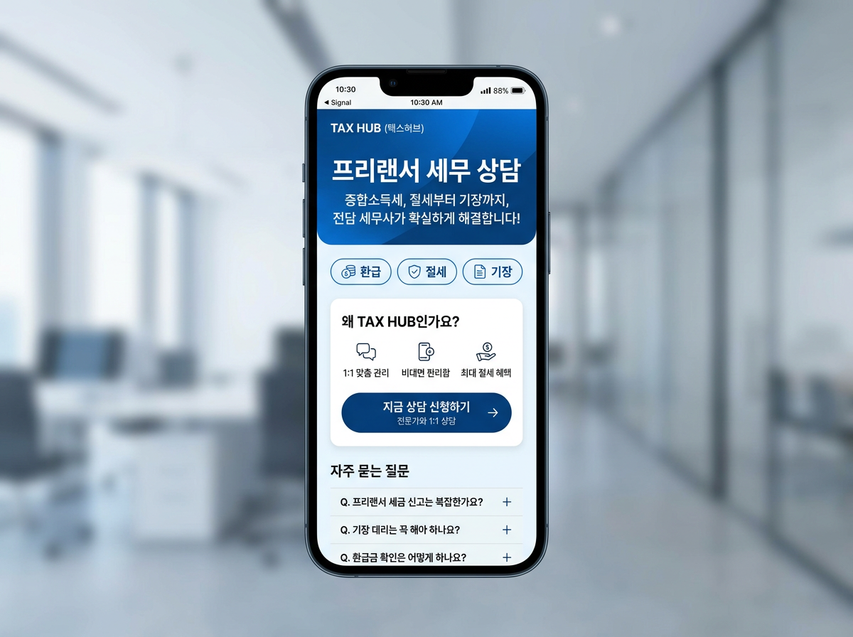 세무사 상담 랜딩 시안 A
